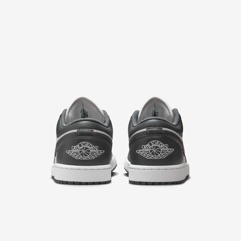 Air Jordan 1 Low, Gris Hierro/Blanco Cumbre, hi-res