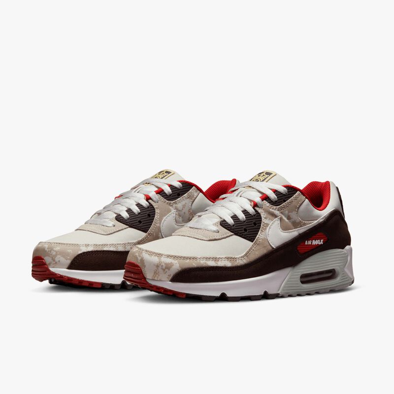 Nike Air Max 90 SE, Hueso claro/Caqui/Marrón terciopelo/Blanco cumbre, hi-res