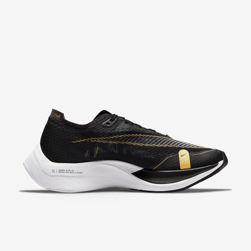 Nike Vaporfly 2, Negro/Moneda de oro metalizado/Blanco, hi-res