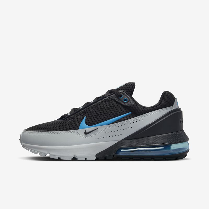 Nike Air Max Pulse, Negro/Azul láser-Gris humo, hi-res