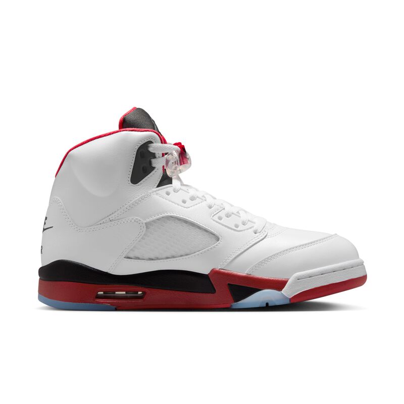 Air Jordan 5 Fire Red "Black Tongue", Blanco/Negro/Rojo fuego, hi-res