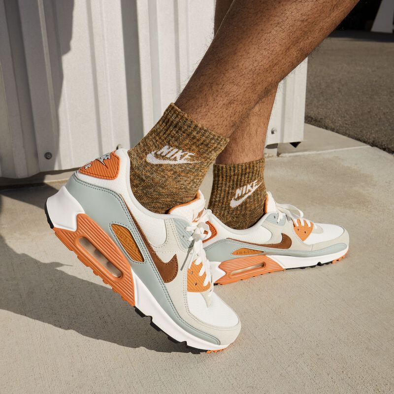 Nike Air Max 90, Blanco Cumbre/Monarca/Piedra Pómez Claro/Tostado Británico Claro, hi-res