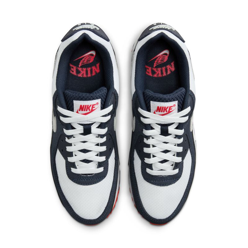 Nike Air Max 90, Obsidiana/Blanco/Rojo pista/Platino puro, hi-res