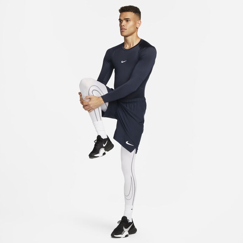 Nike Pro, Obsidiana/Blanco, hi-res