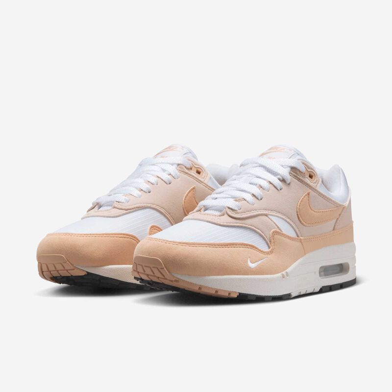 Nike Air Max 1 '87 Textil, Marrón Claro Británica/Blanco Ónix-Blanco-Vela, hi-res