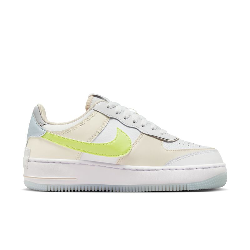 Nike Air Force 1 Shadow, Blanco/Gris lobo/Marrón ocre claro/Twist ligero de limón, hi-res