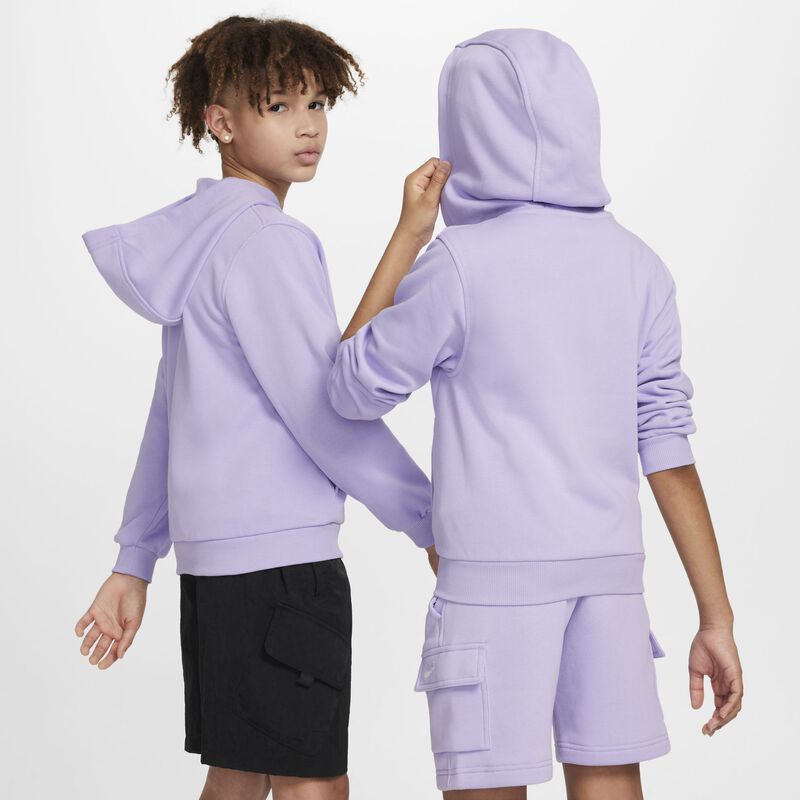Nike Club Fleece, Hortensias/Blanco, hi-res