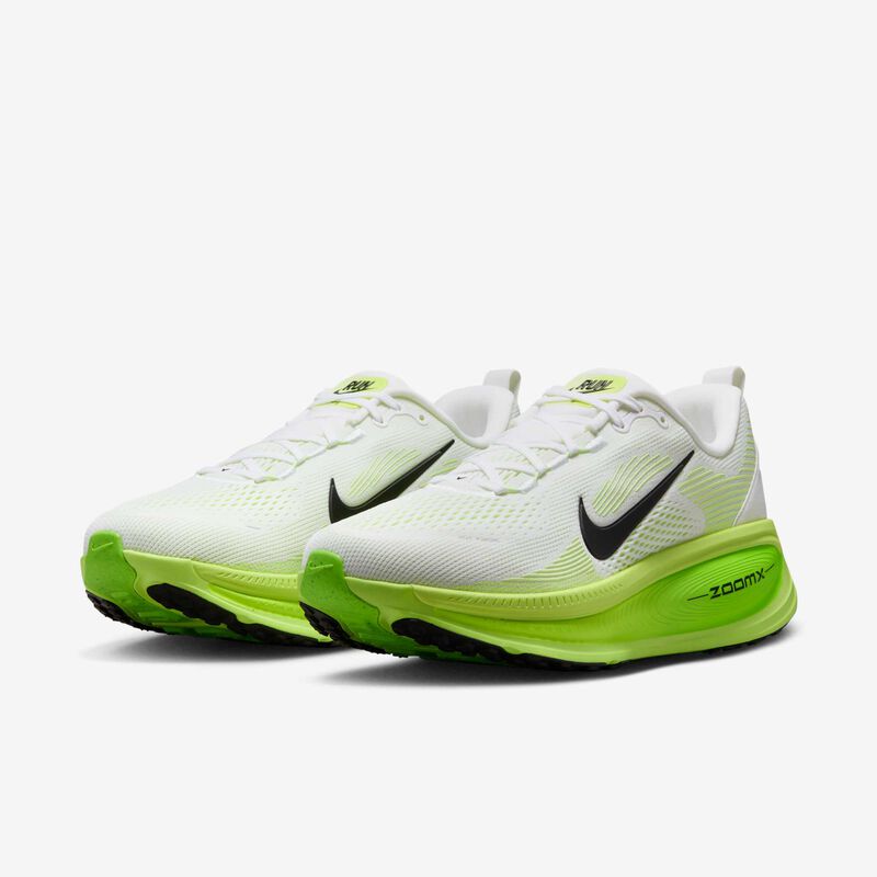 Nike Vomero 18, Blanco/Verde Eléctrico/Volt/Negro, hi-res
