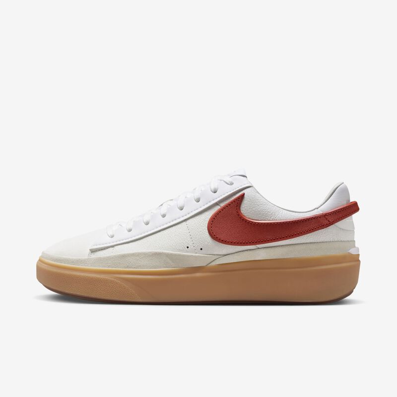 Nike Blazer Phantom Low, Blanco/Blanco cumbre/Amarillo goma/Rojo dragón, hi-res