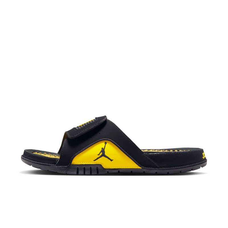 Jordan Hydro 4 Retro, Negro/Amarillo tour, hi-res