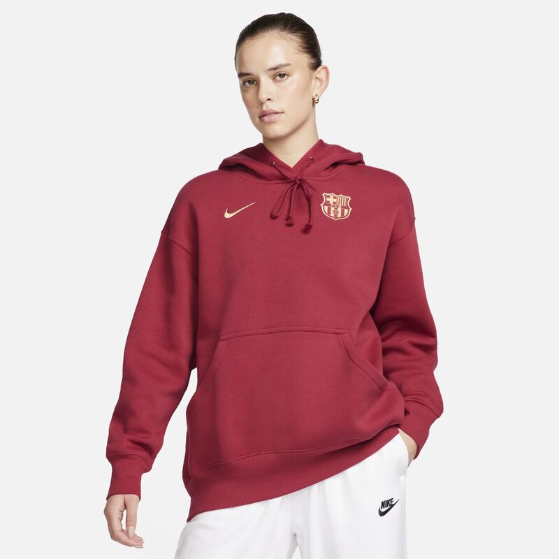 FC Barcelona Phoenix Fleece, Rojo Noble/Club Oro, hi-res