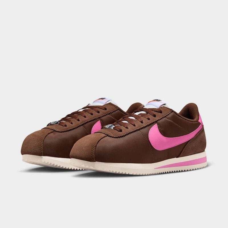 Nike Cortez Textile, Fauna Marr&oacute;n/Rosa Deletreo-Vela-Blanco-Negro-Naranja De Seguridad, hi-res
