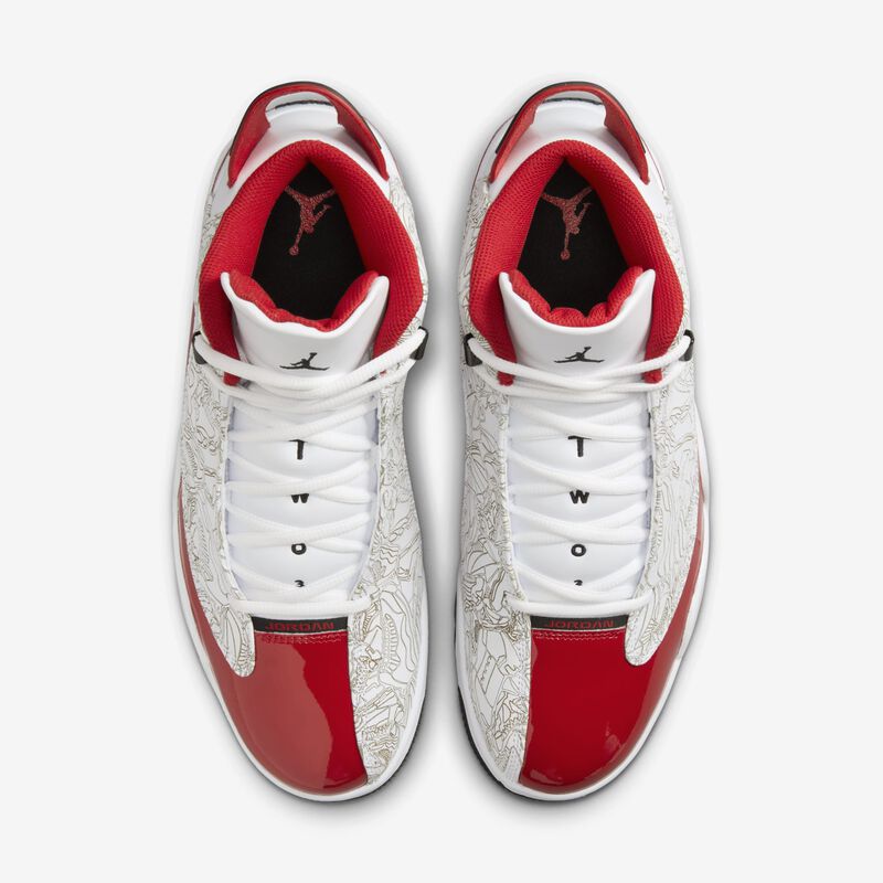 Air Jordan Dub Zero, Blanco/Negro/Rojo Universitario, hi-res