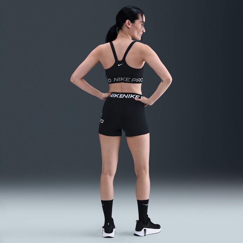 Nike Pro, Negro/Blanco/Blanco, hi-res