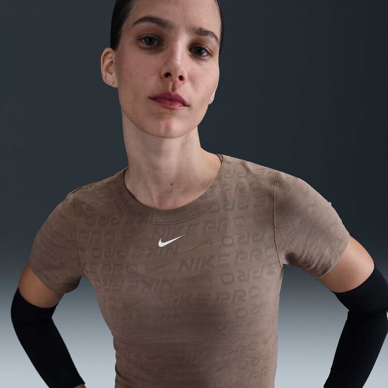 Nike Pro, Marrón Visón/Blanco, hi-res