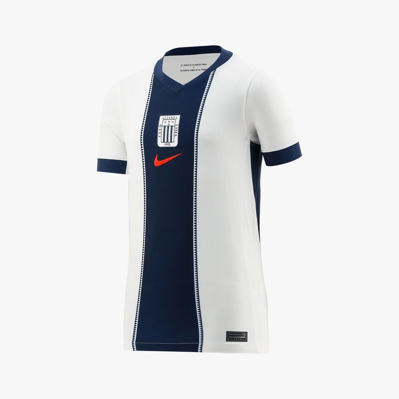 Nike Camiseta Ni&ntilde;o Alianza Lima 2026 Visitante, Blanco/Azul marino de medianoche/(Rojo Chile), hi-res