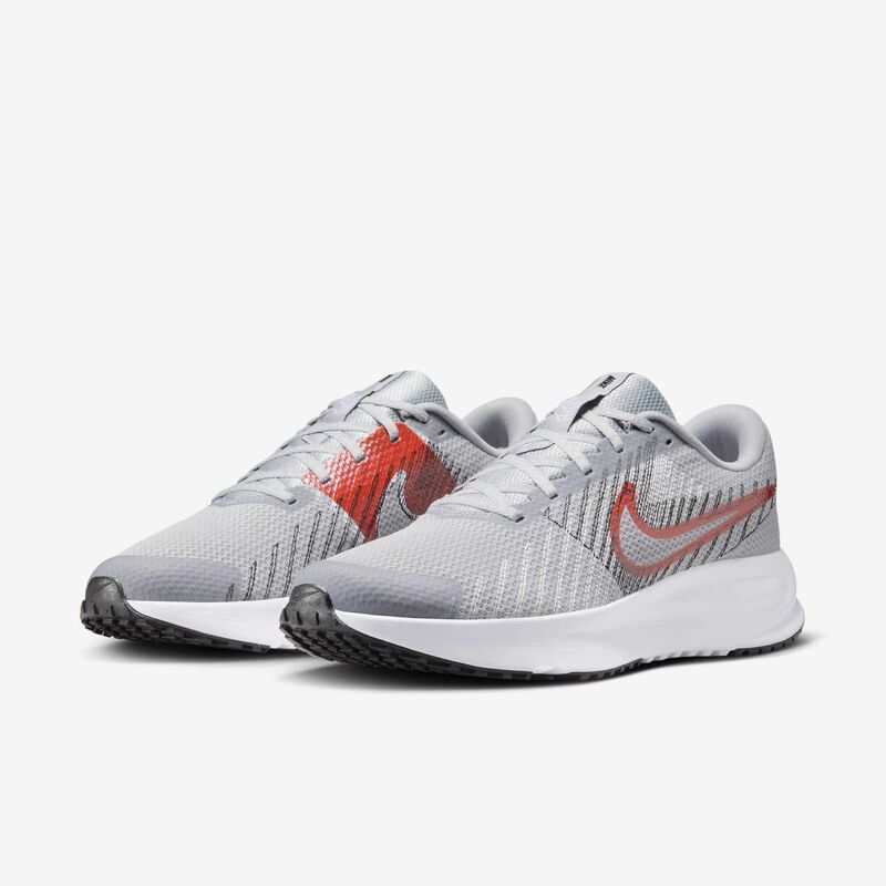 Nike Run Defy, Gris Lobo/Negro/Blanco/Carmesí brillante, hi-res
