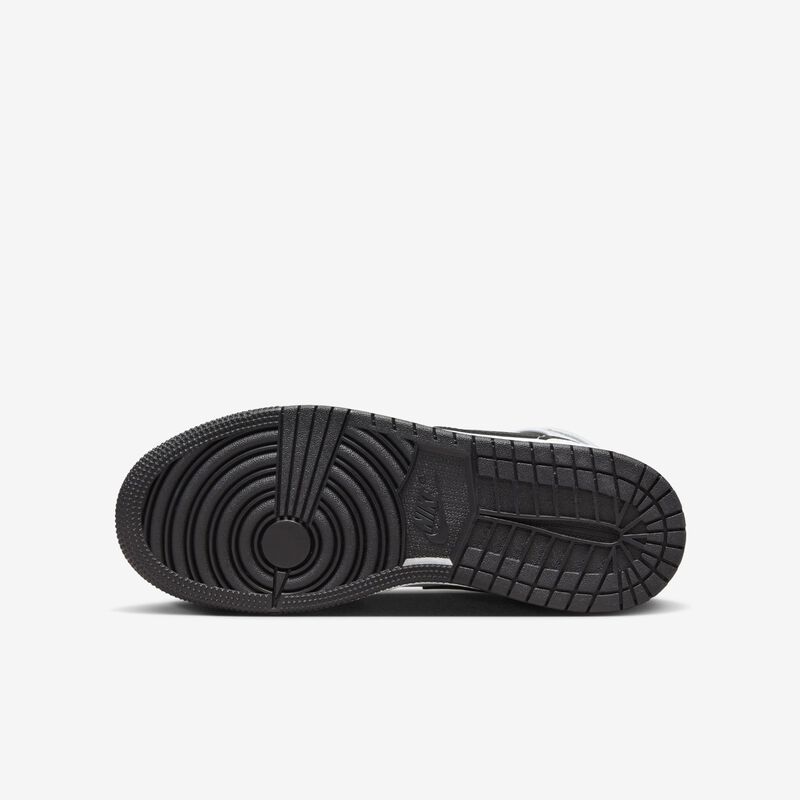 Air Jordan 1 Mid, Blanco/Blanco/Negro/Negro, hi-res