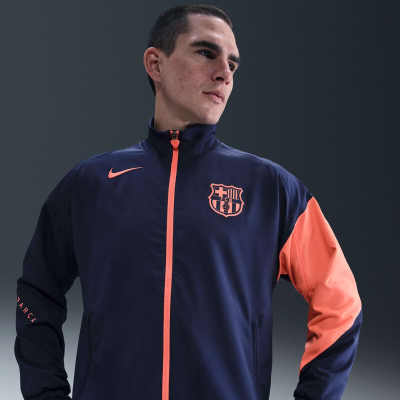 FC Barcelona Strike, Azul marino medianoche/Mango brillante/Mango brillante, hi-res