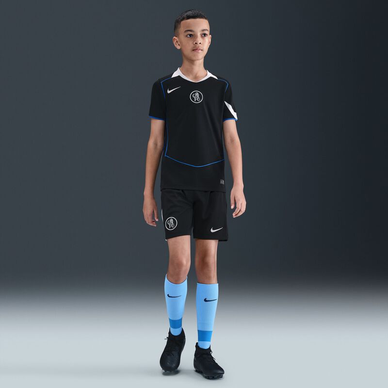 Chelsea FC 2025/26 Stadium Third, Negro/Plata de Campo/Juego Real/Plata de Campo, hi-res