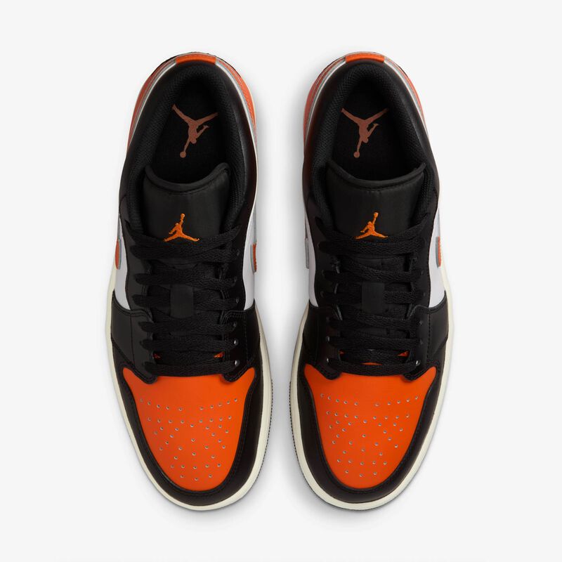 Air Jordan 1 Low, Negro/Blanco/Vela/Estrella de mar, hi-res