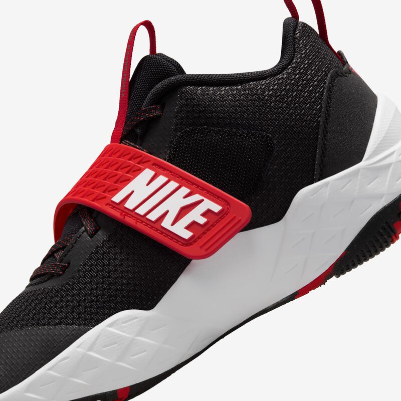 Nike Team Hustle D 12, Negro/Rojo Universitario/Blanco, hi-res