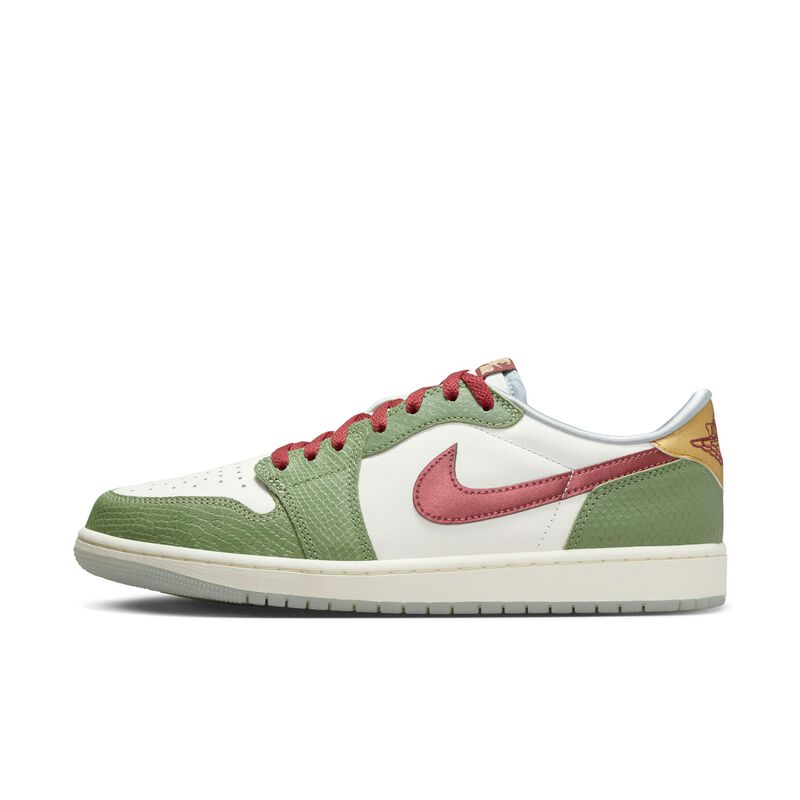 Air Jordan 1 Retro Low OG Lunar New Year, Vela/Verde petróleo/Pumice claro/Cedro, hi-res