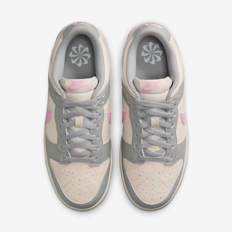 Nike Dunk Low, Gris Humo Claro/Marfil Pálido/Rosa Amanecer, hi-res