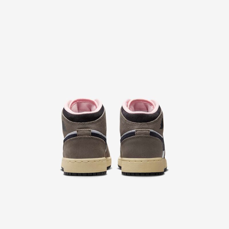 Air Jordan 1 Mid SE, Blanco/Gris Aceite-Piedra De Cueva-Azufre Oscuro, hi-res