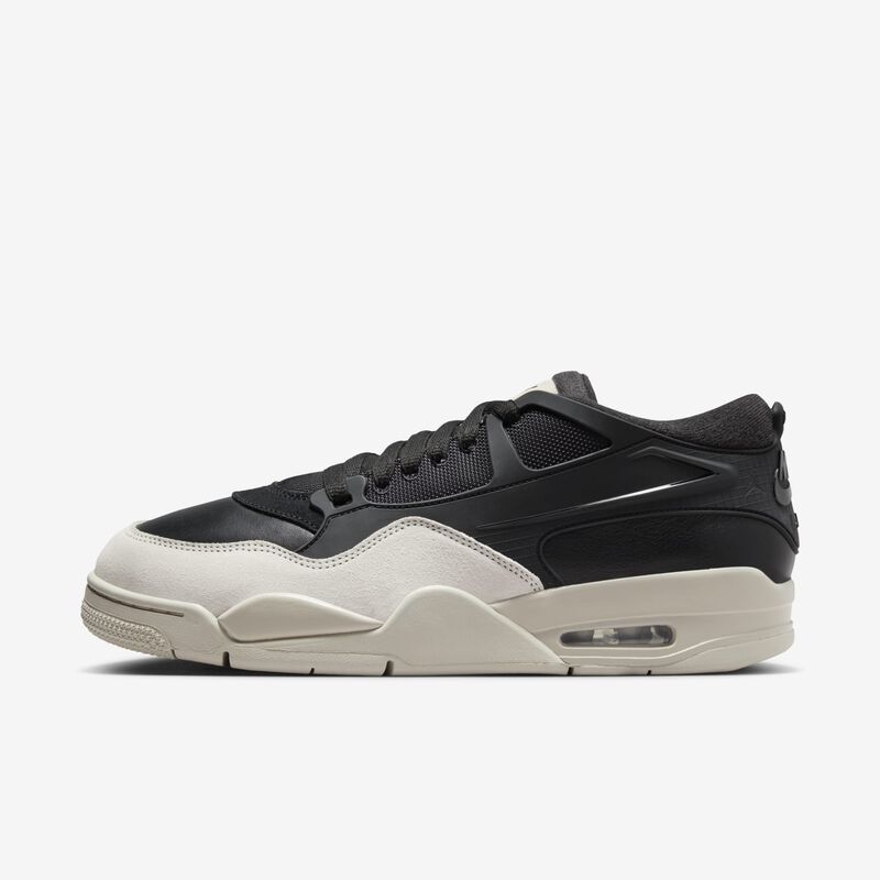 Air Jordan 4 RM, Negro/Gris Oscuro/Hueso Claro, hi-res