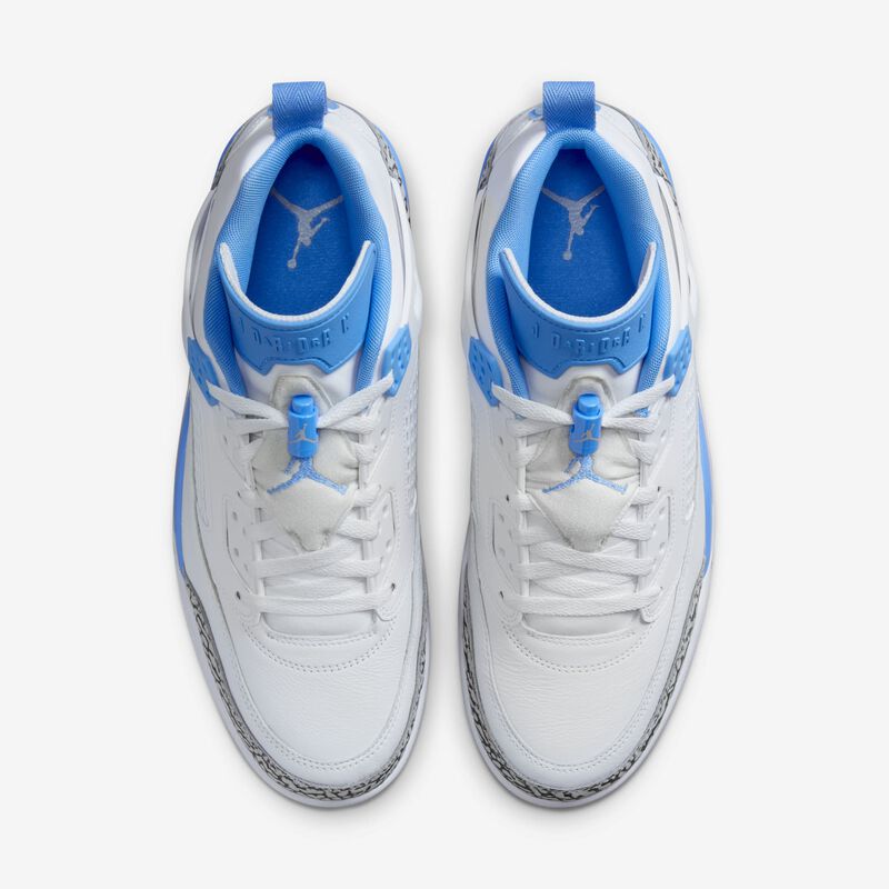 Jordan Spizike Low, Blanco/Azul Universitario-Gris Lobo, hi-res