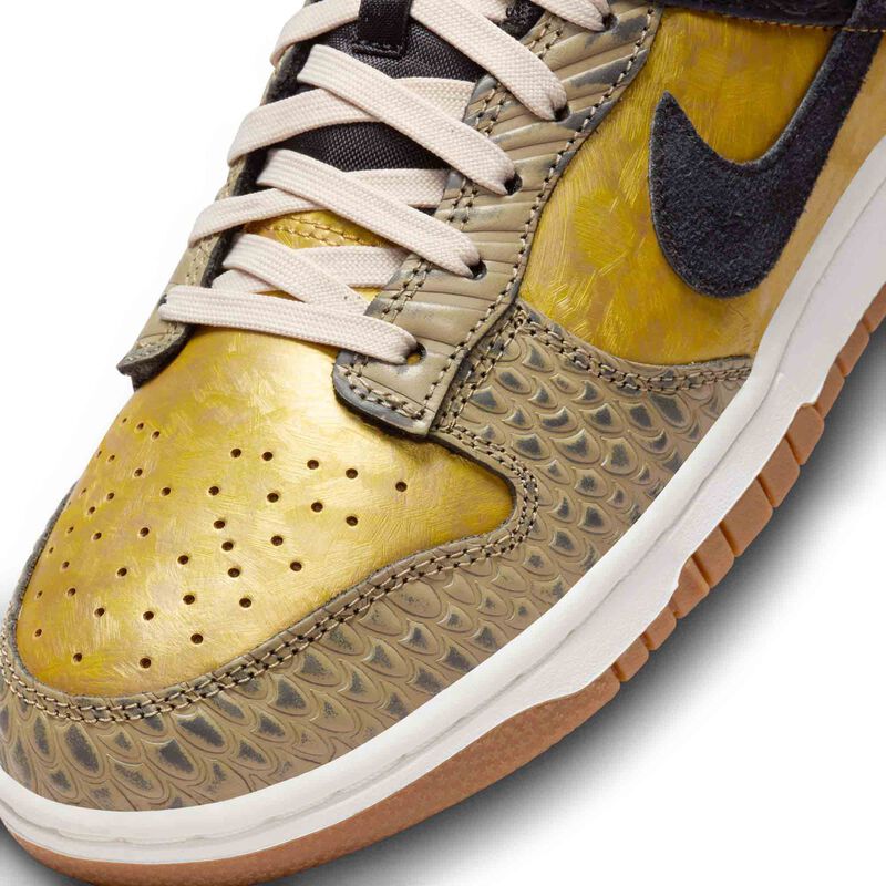 Nike Dunk Low Premium, Negro/Caqui-Oro Metálico-Ceniza Medio, hi-res