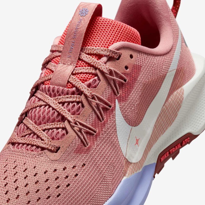 Nike Pegasus Trail 5, Rojo Nebulosa/Vela/Hielo Lila/Piedra De Marte, hi-res