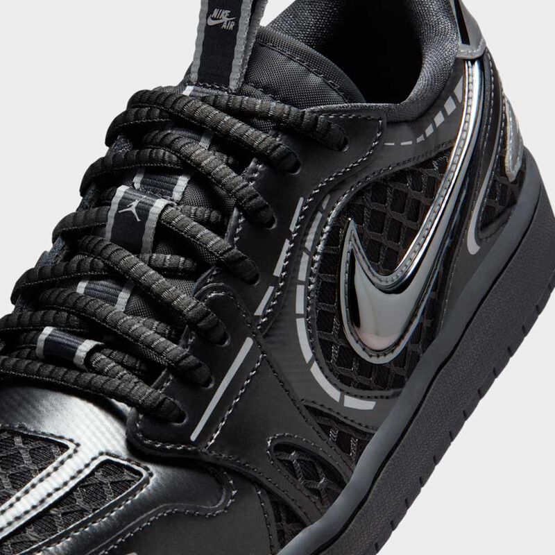 Air Jordan 1 Low Method of Make, Negro/Plateado-Blanco Metalizado, hi-res