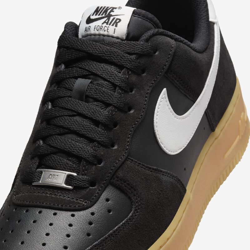 Nike Air Force 1 '07 LV8, Negro/Blanco Cumbre-Marrón Claro Chicle, hi-res