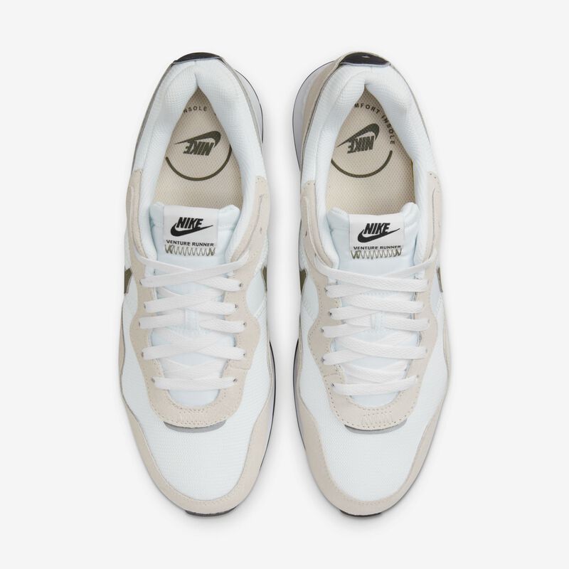 Nike Venture Runner, Blanco Cumbre/Negro/Blanco/Oliva Medio, hi-res