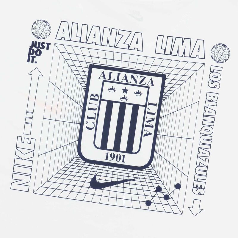 Nike Polo Homrbe Alianza Lima 2026, Blanco/(Chile Rojo), hi-res