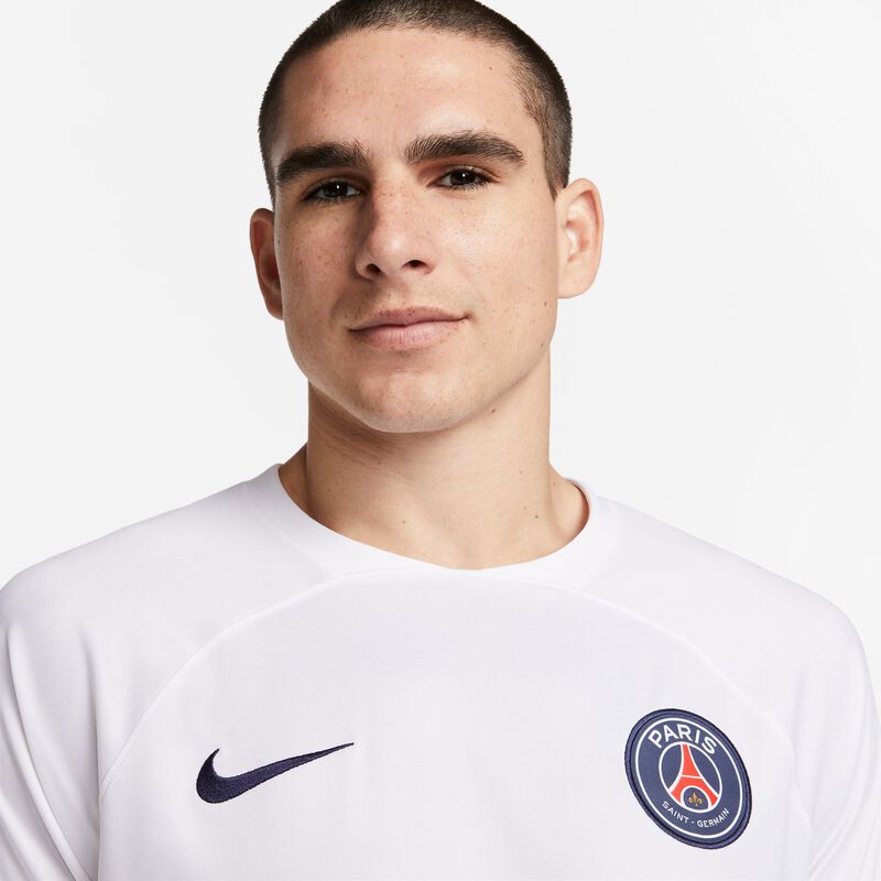 Paris Saint-Germain visitante 2023/24 Stadium, Blanco/Azul marino medianoche/Azul marino medianoche, hi-res