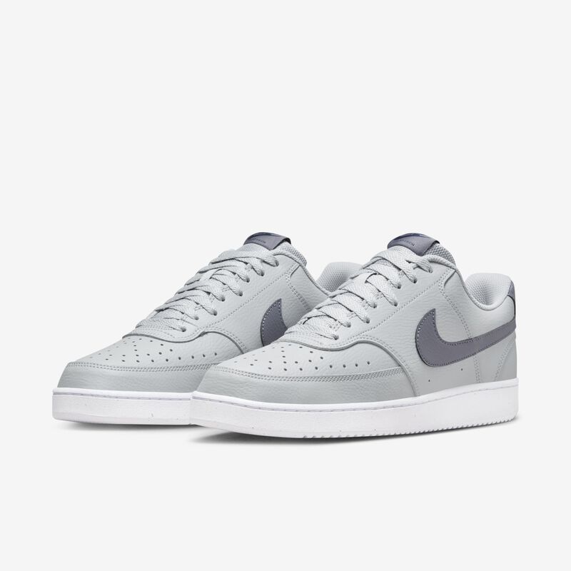 Nike Court Vision Low Next Nature, Gris lobo/Azul marino medianoche/Blanco/Carbón claro, hi-res