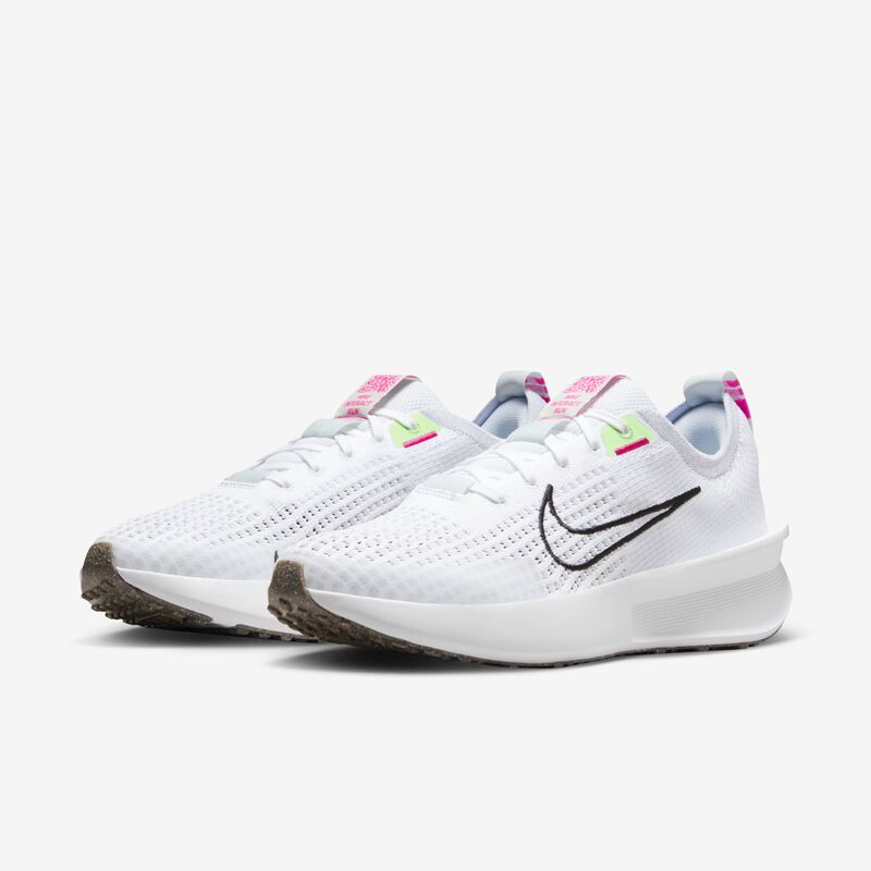 Nike Interact Run, Blanco/Gris Fútbol/Verde Vapor/Negro, hi-res