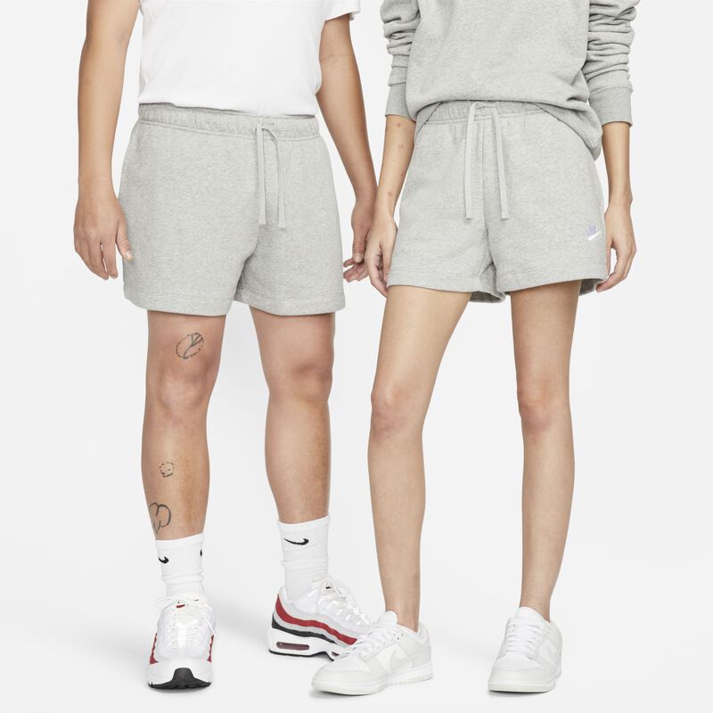 Nike Sportswear Club Fleece, Gris oscuro jaspeado/Blanco, hi-res