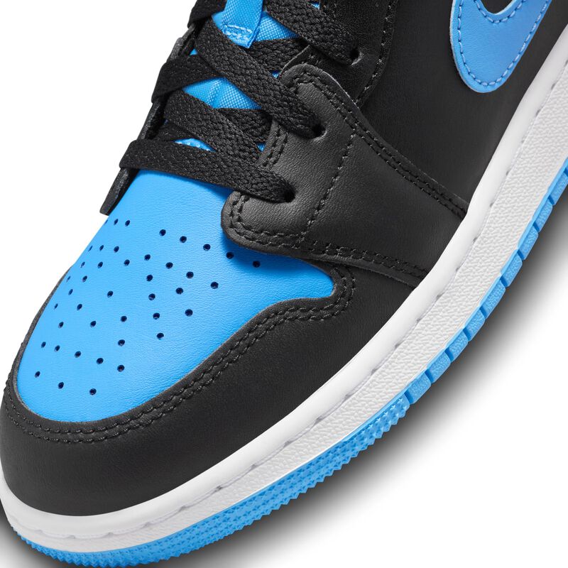 Air Jordan 1 Low, Negro/Azul universitario/Blanco/Negro, hi-res