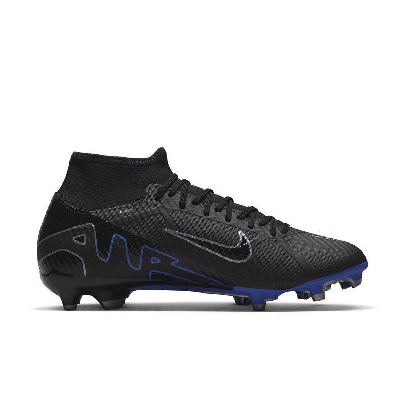 Nike Mercurial Superfly 9 Academy, Negro/Hiper Royal/Cromo, hi-res
