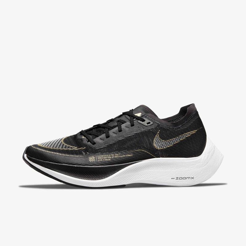 Nike Vaporfly 2, Negro/Moneda de oro metalizado/Blanco, hi-res