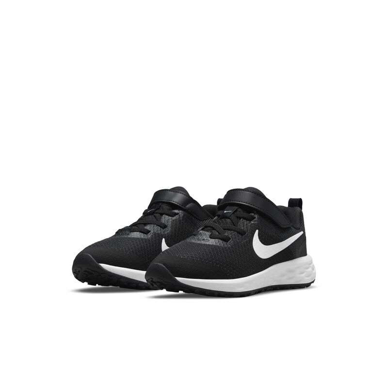 Nike Revolution 6, Negro/Gris ahumado oscuro/Blanco, hi-res