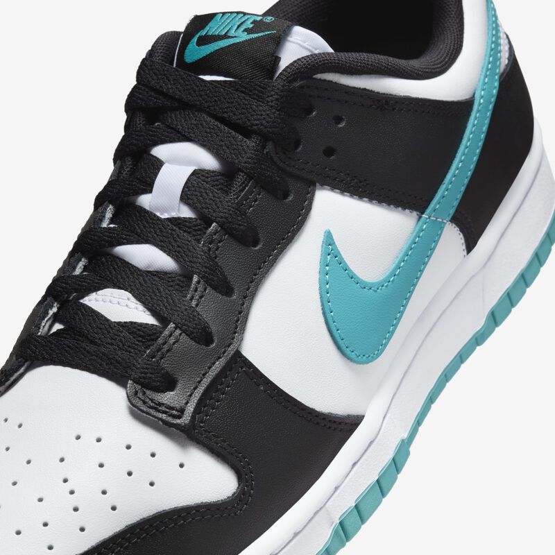 Nike Dunk Low Retro, Blanco/Negro/Cactus Empolvado, hi-res