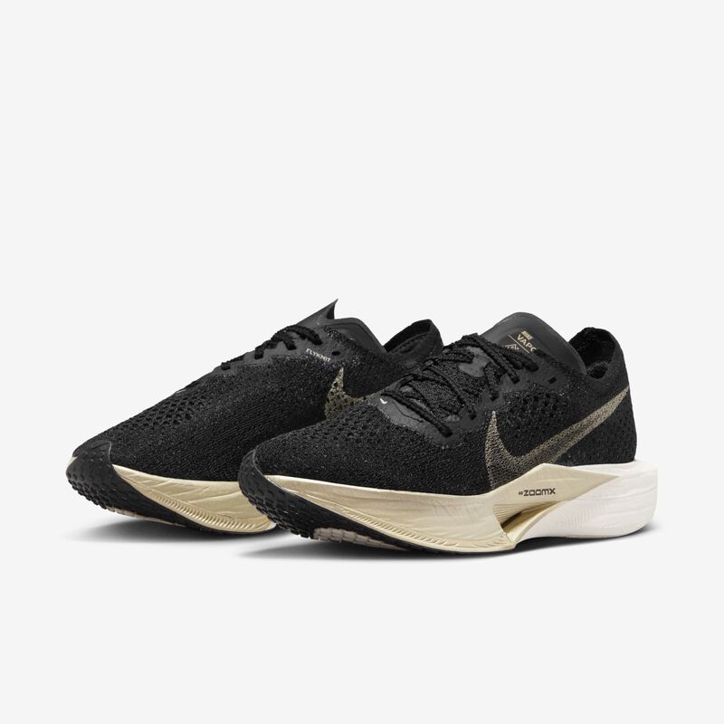 Nike Vaporfly 3, Negro/Negro/Crudo/Oro metalizado con textura, hi-res