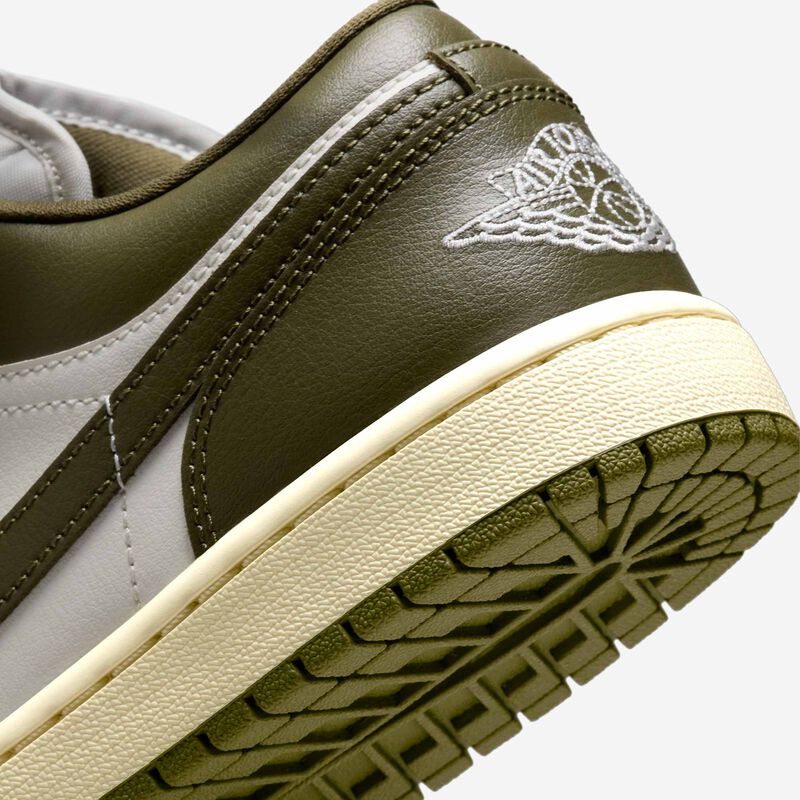 Air Jordan 1 Low, Vela/Leche De Coco/Oliva Medio, hi-res