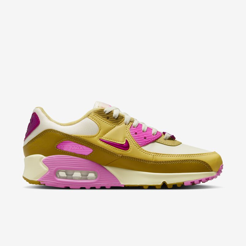 Nike Air Max 90 SE, Leche de coco/Oro Saturno/Bronceado/Rosa juguetón, hi-res