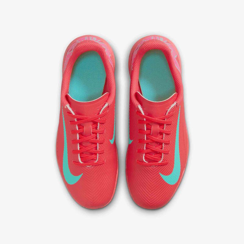 Nike Jr. Mercurial Vapor 16 Club, Brasa Resplandor/Verde Aurora, hi-res